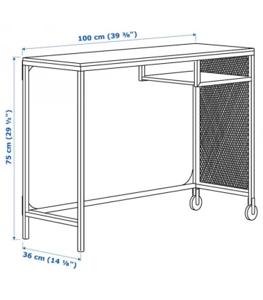 میز لپ تاپ چرخدار ایکیا مدل FJALLBO