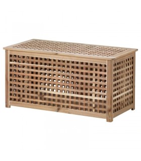 میز جلو مبلی تمام چوبی ایکیا مدل HOL دارای فضای ذخیره سازی 50×98 سانتیمتر