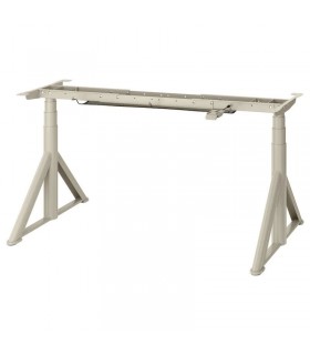 پایه میز با قابلیت تنظیم ارتفاع برقی ایکیا مدل IDASEN رنگ بژ