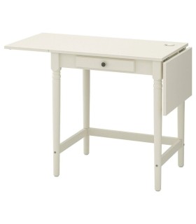 میز تحریر تاشو ایکیا مدل INGATORP رنگ سفید