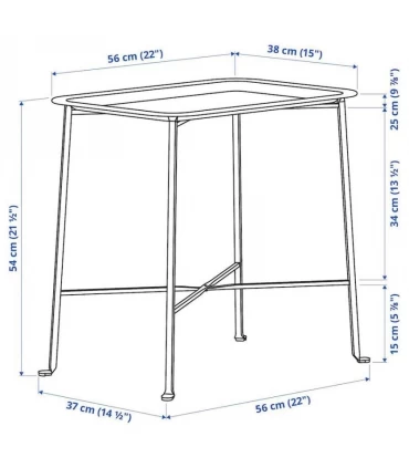 میز کناری داخلی/بیرونی ایکیا مدل KUNGSHATT