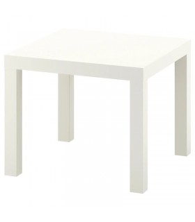 میز جلو مبلی مربعی ایکیا مدل LACK رنگ سفید مات اندازه 55×55 سانتیمتر