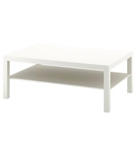 میز جلو مبلی مستطیلی ایکیا مدل LACK رنگ سفید ابعاد 78×118 سانتیمتر