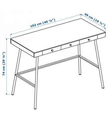 میز تحریر / آرایش بامبو ایکیا مدل LILLASEN پایه فلزی