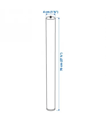 میز اداری ساده ایکیا مدل LINNMON / ADILS رنگ پایه مشکی صفحه قهوه ای تیره 60×100 سانتیمتر