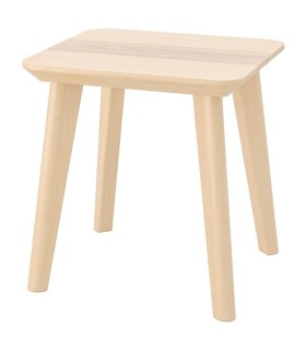 میز عسلی چوبی ایکیا مدل LISABO ابعاد 45×45 سانتیمتر