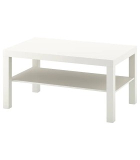 میز جلو مبلی ایکیا مدل LACK مستطیلی رنگ سفید اندازه 55×90 سانتیمتر