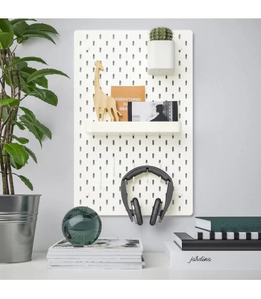 برد دیواری ایکیا مدل SKADIS اندازه 56×36 سانتیمتر رنگ سفید
