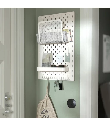 برد دیواری ایکیا مدل SKADIS اندازه 56×36 سانتیمتر رنگ سفید