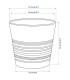 گلدان سفالی ایکیا مدل MUSKOT قطر 15 سانتیمتر رنگ سفید