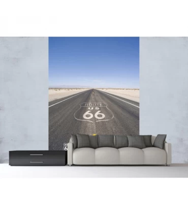 پوستر دیواری 2 تکه طرح جاده ۶۶ ایالات متحده 1WALL مدل W2PL-ROUTE66-002