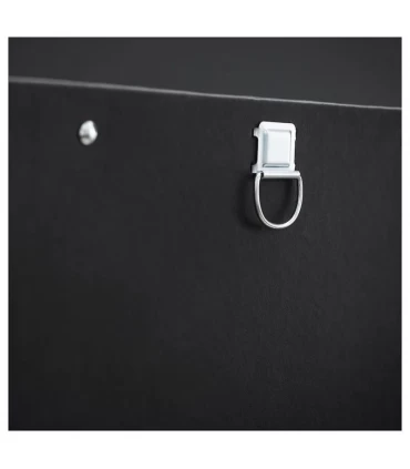 باکس ذخیره سازی درب دار ایکیا مدل NIMM اندازه 30×30×32 سانتیمتر رنگ مشکی