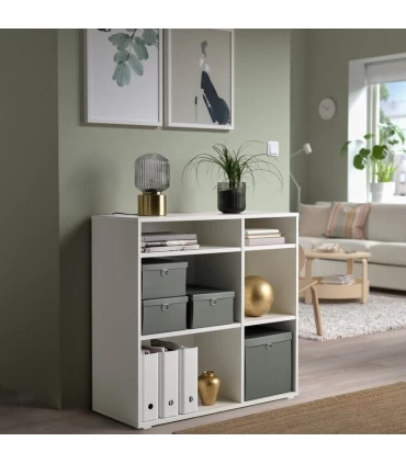 باکس ذخیره سازی درب دار ایکیا مدل NIMM اندازه 15×35×25 سانتیمتر رنگ سبز