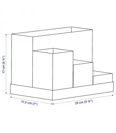 نظم دهنده میز ایکیا مدل TJENA اندازه 17×18 سانتیمتر رنگ سفید