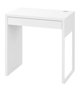 میز تحریر ایکیا مدل MICKE اندازه 50×73 سانتیمتر رنگ سفید