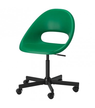 صندلی چرخدار ایکیا مدل ELDBERGET / MALSKAR رنگ بدنه سبز/پایه مشکی
