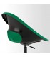 صندلی چرخدار ایکیا مدل ELDBERGET / MALSKAR رنگ بدنه سبز/پایه مشکی
