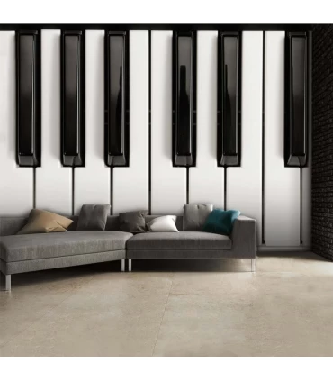 پوستر دیواری 4 تکه طرح دکمه های پیانو 1WALL مدل W4P-PIANO-001