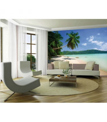 پوستر دیواری 4 تکه طرح منظره سواحل ماسه ای مالدیو 1WALL مدل W4P-DREAM-007