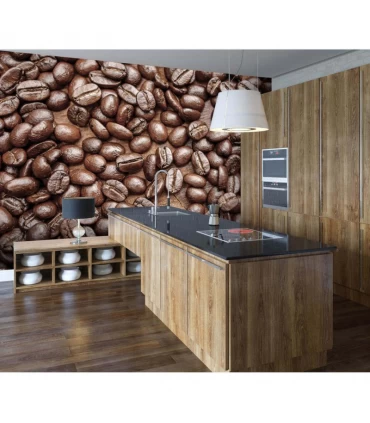 پوستر دیواری 4 تکه طرح دانه های قهوه 1WALL مدل W4P-COFFEE-001