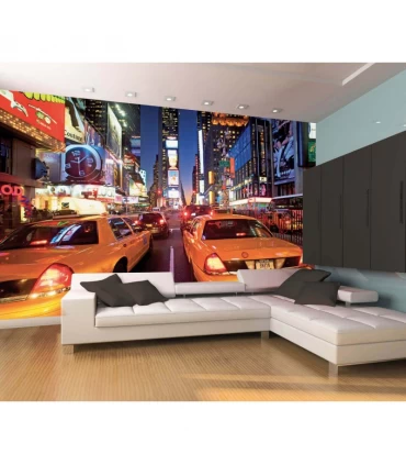 پوستر دیواری 4 تکه طرح میدان تایمز نیویورک 1WALL مدل W4P-NEWYORK-006