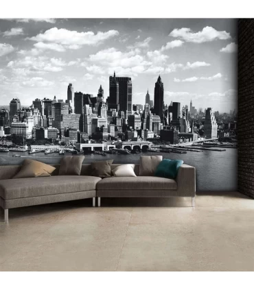 پوستر دیواری 4 تکه طرح بندرگاه شهر نیویورک 1WALL مدل W4P-NEWYORK-010