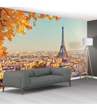 پوستر دیواری 8 تکه طرح نمایی از برج ایفل پاریس 1WALL مدل NW8P-PARIS-004