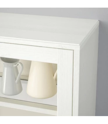 کمد درب کشویی ایکیا مدل HAVSTA ابعاد 134×121 سانتیمتر رنگ سفید