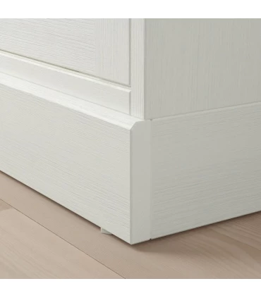 کمد درب کشویی ایکیا مدل HAVSTA ابعاد 134×121 سانتیمتر رنگ سفید