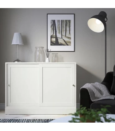 کمد درب کشویی ایکیا مدل HAVSTA ابعاد 89×121 سانتیمتر رنگ سفید