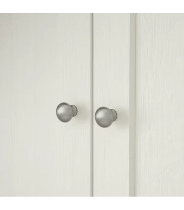 مجموعه کمد درب شیشه ای و چوبی ایکیا مدل HAVSTA ابعاد 134×162 سانتیمتر رنگ سفید