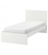 تختخواب یک نفره ایکیا مدل MALM عرض 90 سانتیمتر رنگ سفید