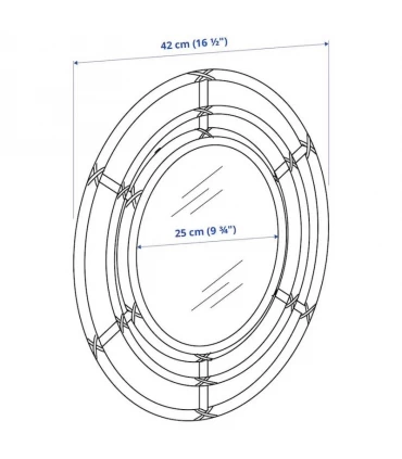 آینه گرد ایکیا مدل BUSKBO قطر 42 سانتیمتر