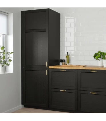 درب کابینت ایکیا مدل LERHYTTAN اندازه 60×40 سانتیمتر چوبی با رنگ آمیزی مشکی