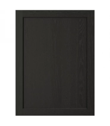 درب کابینت ایکیا مدل LERHYTTAN اندازه 80×60 سانتیمتر چوبی با رنگ آمیزی مشکی