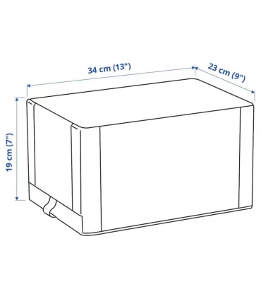 باکس کفش چسبدار ایکیا مدل HEMMAFIXARE ابعاد 23x34x19 سانتیمتر پک دو عددی