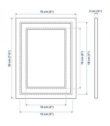 قاب عکس ایکیا مدل KNOPPANG اندازه 18×13 سانتیمتر رنگ مشکی