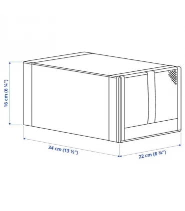 باکس نگهداری کفش ایکیا مدل SKUBB رنگ سفید بسته 4 عددی
