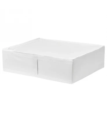 باکس ذخیره سازی زیپ دار ایکیا مدل SKUBB ابعاد 19×55×69 سانتیمتر رنگ سفید