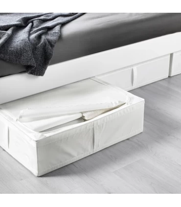 باکس ذخیره سازی زیپ دار ایکیا مدل SKUBB ابعاد 19×55×69 سانتیمتر رنگ سفید
