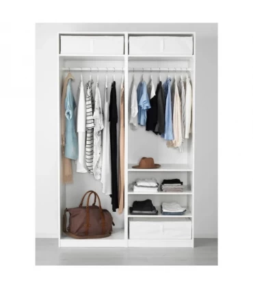 باکس ذخیره سازی زیپ دار ایکیا مدل SKUBB ابعاد 19×55×69 سانتیمتر رنگ سفید