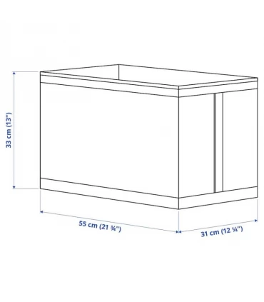 باکس ذخیره سازی ایکیا مدل SKUBB اندازه 33×55×31 سانتیمتر رنگ سفید