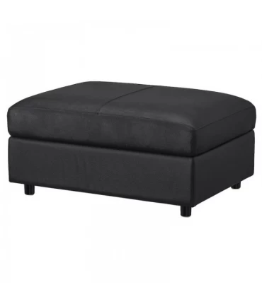 زیر پایی/جلومبلی ایکیا مدل VIMLE دارای فضای ذخیره سازی روکش چرم رنگ مشکی Grann/Bomstad