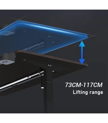میز کامپیوتر با قابلیت تنظیم ارتفاع برقی Chulovs ابعاد 60×120 سانتیمتر