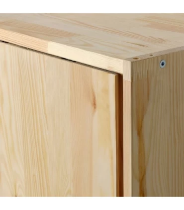 کابینت درب ریلی ایکیا مدل IVAR جنس چوب کاج ابعاد 60×30×80 سانتیمتر