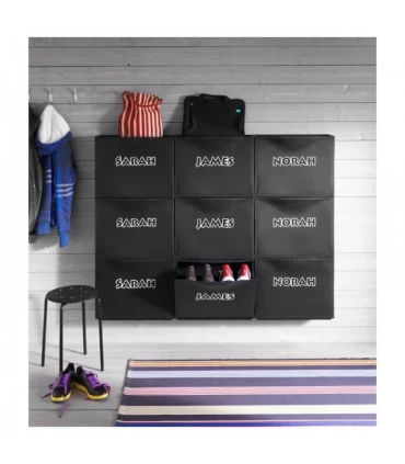 جاکفشی دیواری پلاستیکی ایکیا مدل TRONES رنگ مشکی