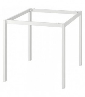 فریم فلزی میز ایکیا مدل MELLTORP اندازه 75×75 سانتیمتر رنگ سفید