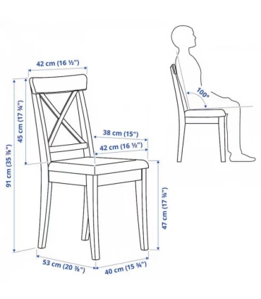ست میز و صندلی غذاخوری 6 نفره ایکیا مدل INGATORP / INGOLF رنگ سفید/بژ Hallarp