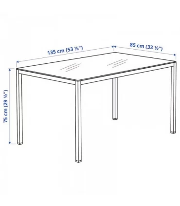 میز و صندلی غذاخوری 4 نفره ایکیا مدل TORSBY / TOBIAS هایگلاس/قرمز شفاف/پایه کروم