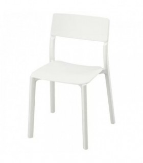 صندلی ناهار خوری پلاستیکی ایکیا مدل JANINGE رنگ سفید